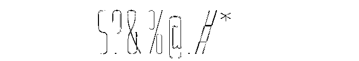 Big Shoulders Inline Font OTHER CHARS