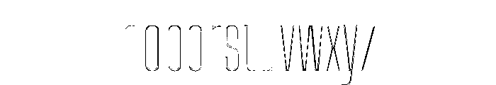 Big Shoulders Inline Font LOWERCASE