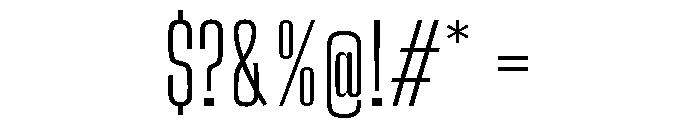 Big Shoulders Light Font OTHER CHARS