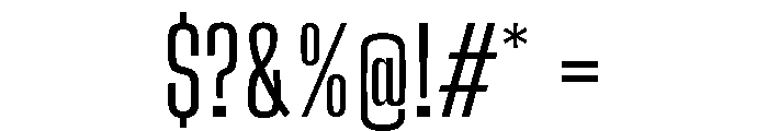 Big Shoulders Regular Font OTHER CHARS
