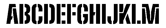 Big Shoulders Stencil Display Black Font UPPERCASE