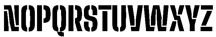 Big Shoulders Stencil Display Black Font UPPERCASE
