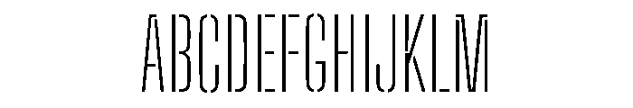 Big Shoulders Stencil Display Extra Light Font UPPERCASE
