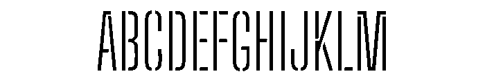 Big Shoulders Stencil Display Light Font UPPERCASE