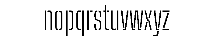 Big Shoulders Stencil Display Light Font LOWERCASE