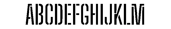 Big Shoulders Stencil Display Medium Font UPPERCASE