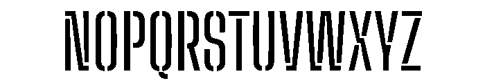 Big Shoulders Stencil Display Medium Font UPPERCASE