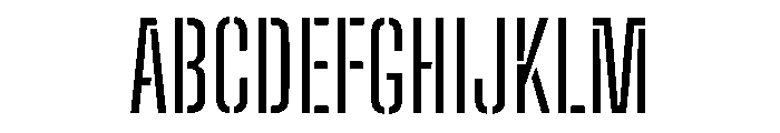 Big Shoulders Stencil Display Regular Font UPPERCASE