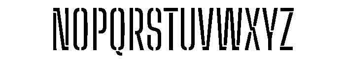 Big Shoulders Stencil Display Regular Font UPPERCASE