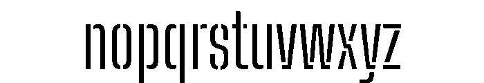 Big Shoulders Stencil Display Regular Font LOWERCASE