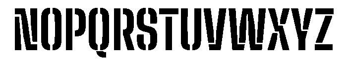 Big Shoulders Stencil Extra Bold Font UPPERCASE