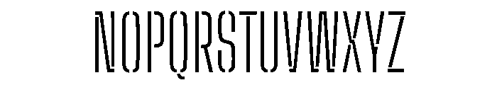 Big Shoulders Stencil Light Font UPPERCASE