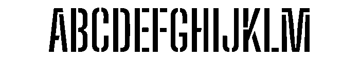 Big Shoulders Stencil Semi Bold Font UPPERCASE