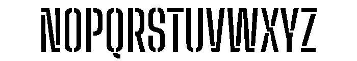 Big Shoulders Stencil Semi Bold Font UPPERCASE