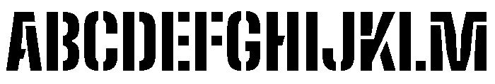 Big Shoulders Stencil Text Black Font UPPERCASE