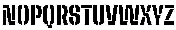 Big Shoulders Stencil Text Black Font UPPERCASE