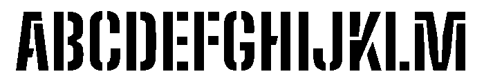 Big Shoulders Stencil Text Extra Bold Font UPPERCASE