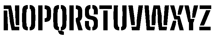 Big Shoulders Stencil Text Extra Bold Font UPPERCASE
