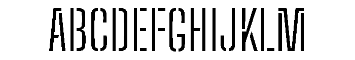 Big Shoulders Stencil Text Light Font UPPERCASE
