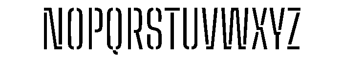 Big Shoulders Stencil Text Light Font UPPERCASE