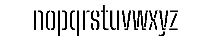Big Shoulders Stencil Text Light Font LOWERCASE
