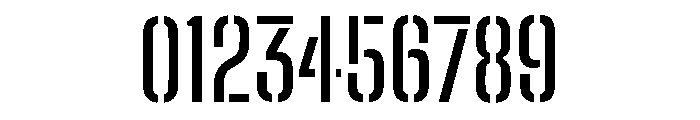 Big Shoulders Stencil Text Medium Font OTHER CHARS