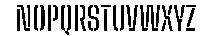 Big Shoulders Stencil Text Medium Font UPPERCASE