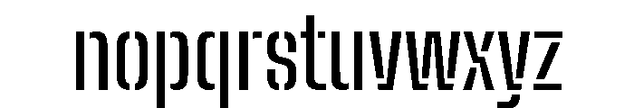 Big Shoulders Stencil Text Medium Font LOWERCASE