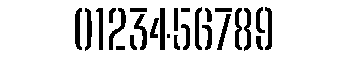 Big Shoulders Stencil Text Regular Font OTHER CHARS