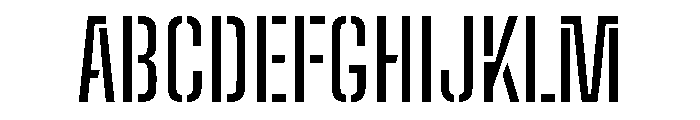 Big Shoulders Stencil Text Regular Font UPPERCASE