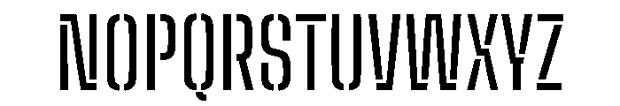 Big Shoulders Stencil Text Regular Font UPPERCASE
