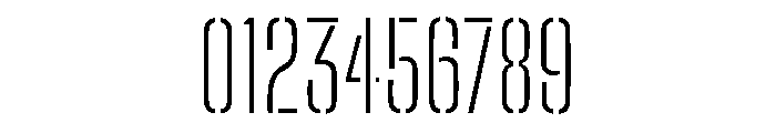 Big Shoulders Stencil Text Thin Font OTHER CHARS