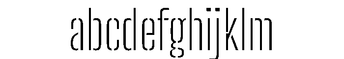 Big Shoulders Stencil Text Thin FONT