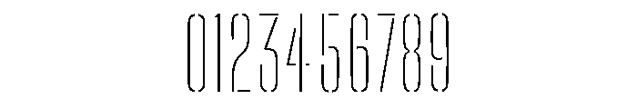 Big Shoulders Stencil Thin Font OTHER CHARS