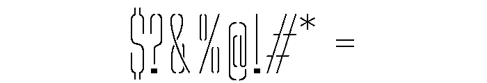 Big Shoulders Stencil Font OTHER CHARS