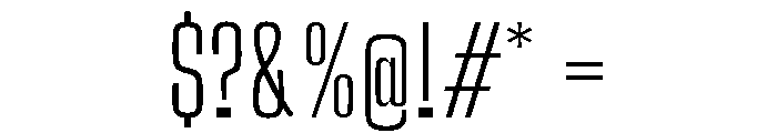 Big Shoulders Text Extra Light Font OTHER CHARS