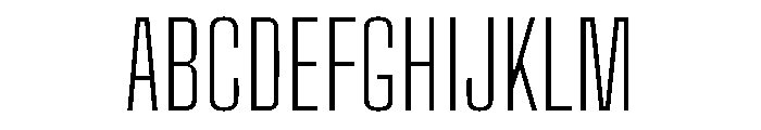 Big Shoulders Text Thin Font UPPERCASE