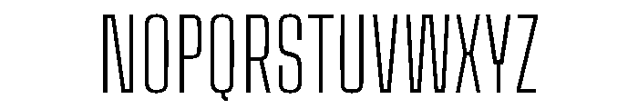 Big Shoulders Text Thin Font UPPERCASE