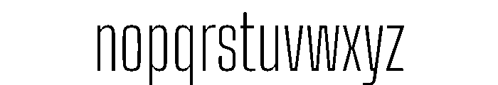 Big Shoulders Text Thin Font LOWERCASE