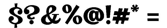 Big Tickle Black Font OTHER CHARS