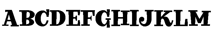 Big Tickle Black Font UPPERCASE