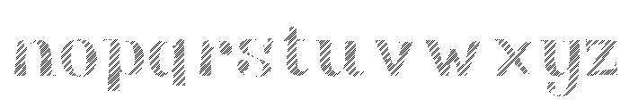Big Tickle Hatched Black Font LOWERCASE