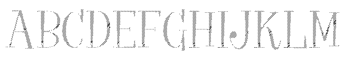 Big Tickle Hatched Light Font UPPERCASE