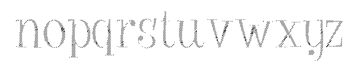 Big Tickle Hatched Light Font LOWERCASE