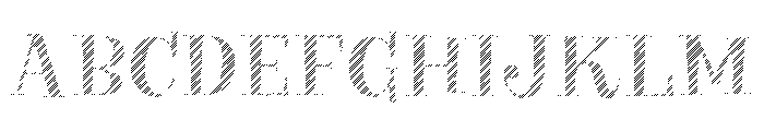 Big Tickle Hatched Medium Font UPPERCASE