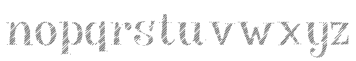 Big Tickle Hatched Medium Font LOWERCASE