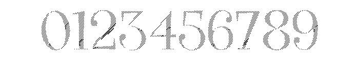 Big Tickle Hatched Normal Font OTHER CHARS