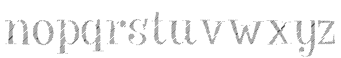 Big Tickle Hatched Normal Font LOWERCASE