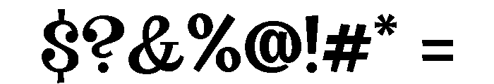 Big Tickle Medium Font OTHER CHARS