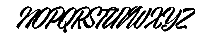 Big Tickle Script Regular Font UPPERCASE